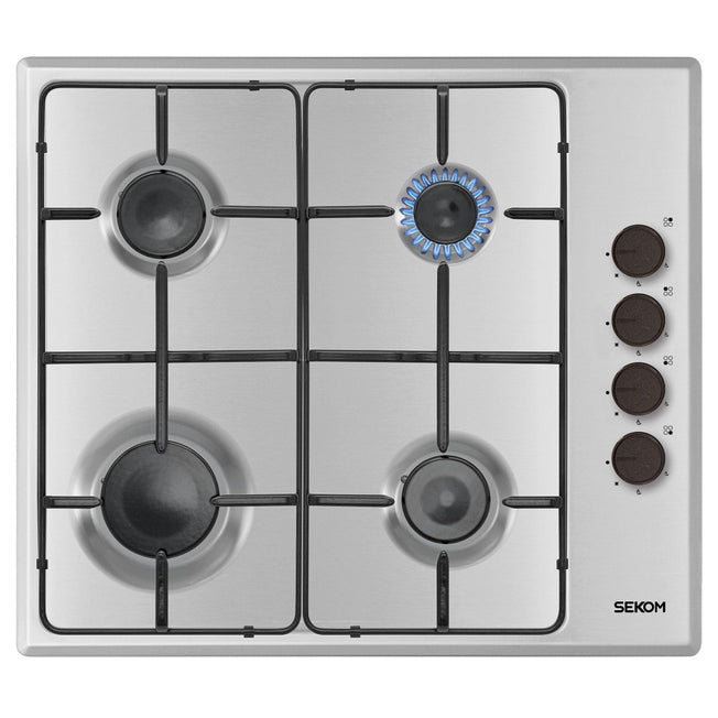 SEKOM P.COTT.GAS 60CM 4F G.SMALTATE COMANDI LAT. INOXAttaccalaspina