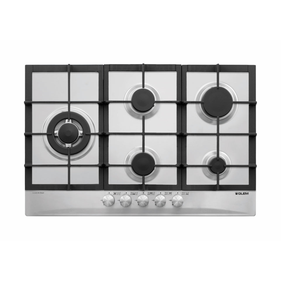 GLEM P.COTT.GAS 75CM 4F+1TRIPL.CORONA G.GHISA INOXAttaccalaspina