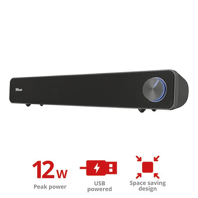 TRUST SOUND BAR 12W ARYS USB PER PCAttaccalaspina