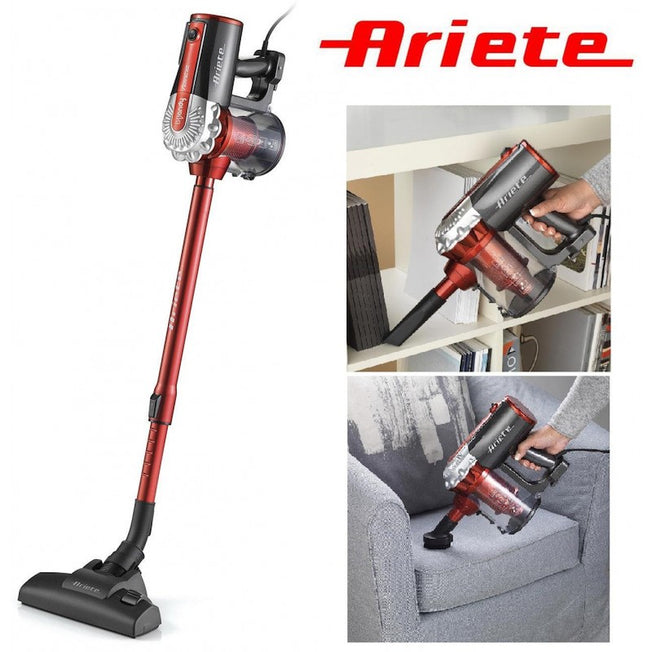 ARIETE SCOPA ELETT.S/SACCO 600W 0.5LT CYCLONIC 2IN1 ROSSOAttaccalaspina
