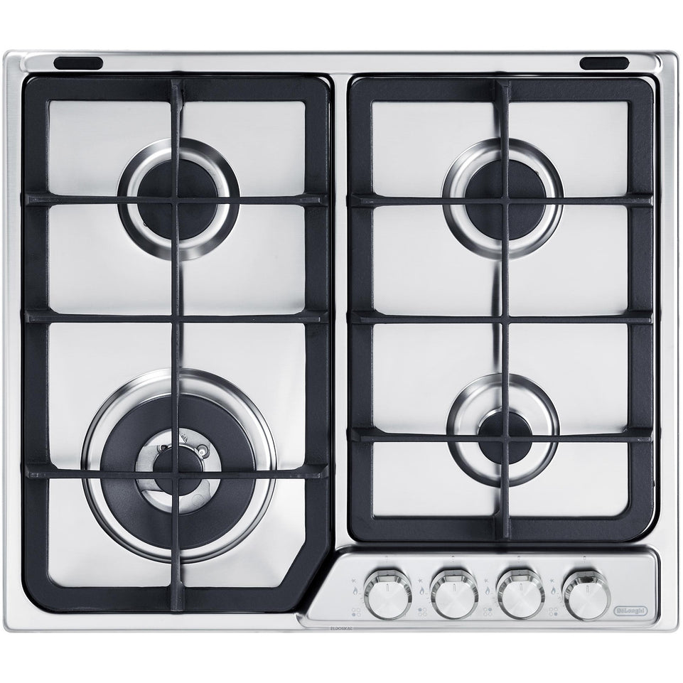 DE LONGHI P.COTT.GAS 58CM 4F+1TRPL.CORONA G.GHISA INOXAttaccalaspina