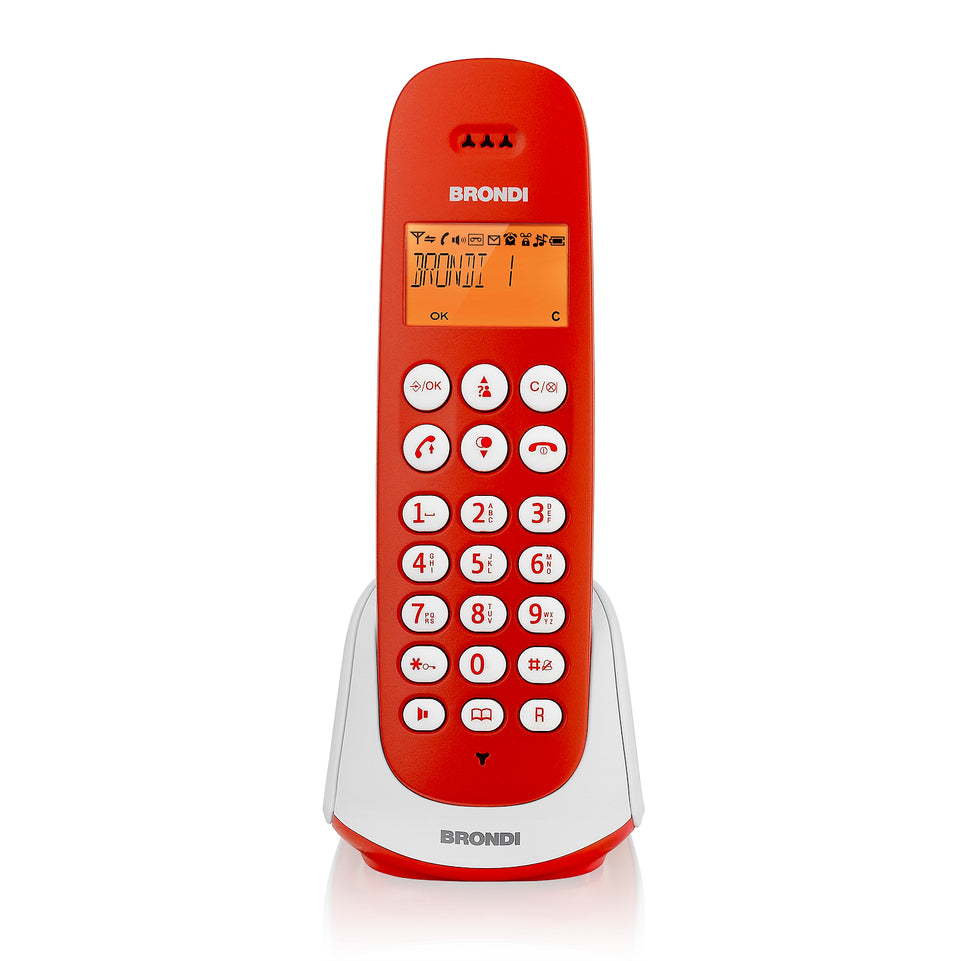 BRONDI CORDLESS V.VOCE 20NUM ECO DECT SVEGLIA ROSS/BIANCOAttaccalaspina