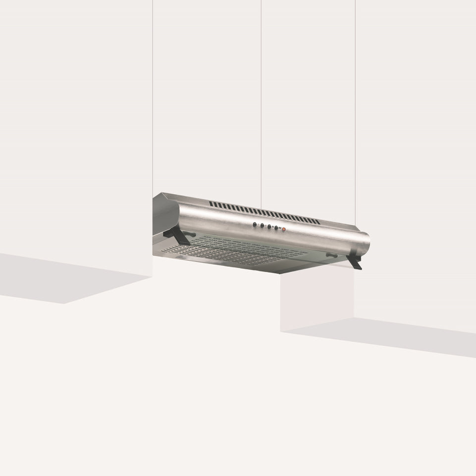 GLEM CAPPA SOTTOPENSILE 60CM 3VEL 2MOTOR F.CARBONE INOXAttaccalaspina