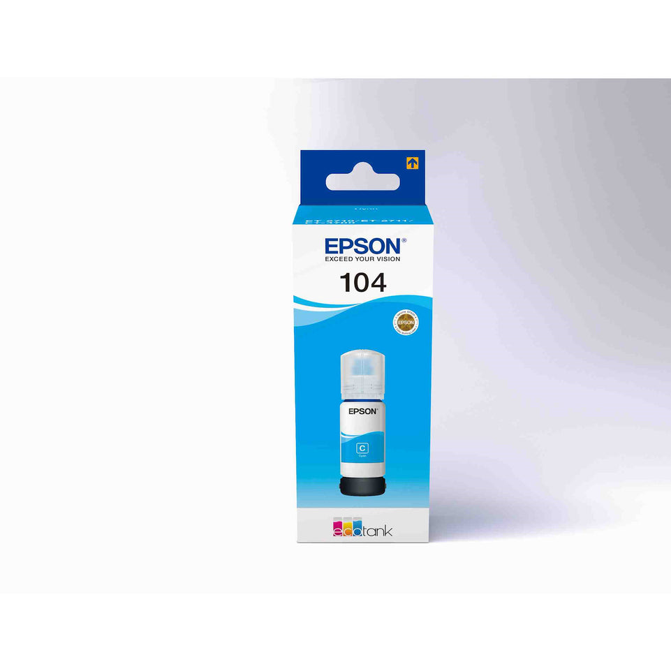 EPSON FLACONE INCHIOSTRO 104 65ML ECOTANK CIANOAttaccalaspina