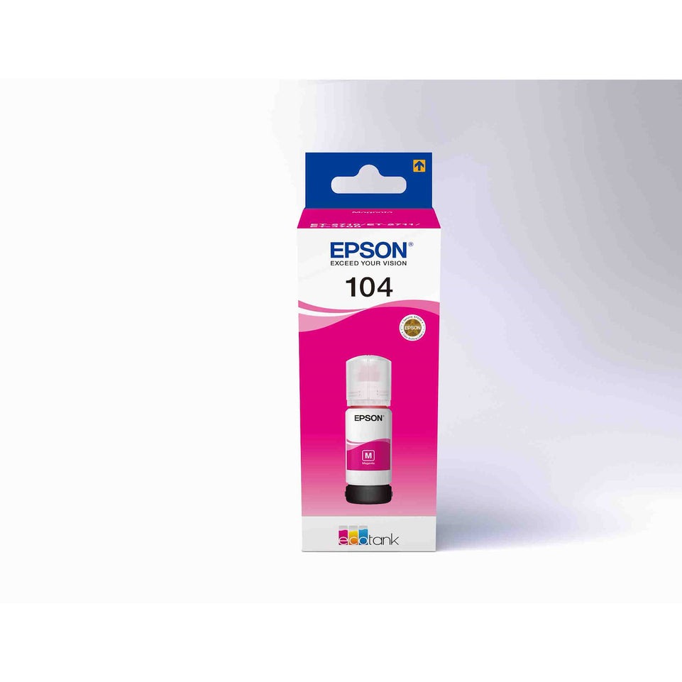 EPSON FLACONE INCHIOSTRO 104 65ML ECOTANK MAGENTAAttaccalaspina