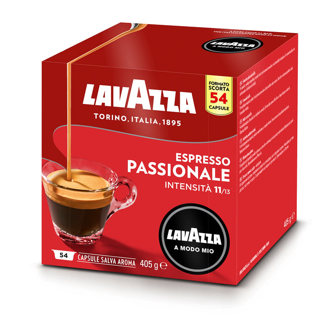 LAVAZZA CAPSULE CAFFE A MODO MIO ESPRESSO PASSIONALE 54PZAttaccalaspina