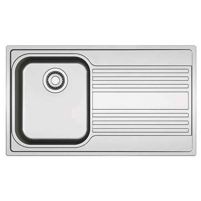 FRANKE LAVELLO 86CM 1VASCA C/GOCC.DX RAPID INOX SATINATOAttaccalaspina