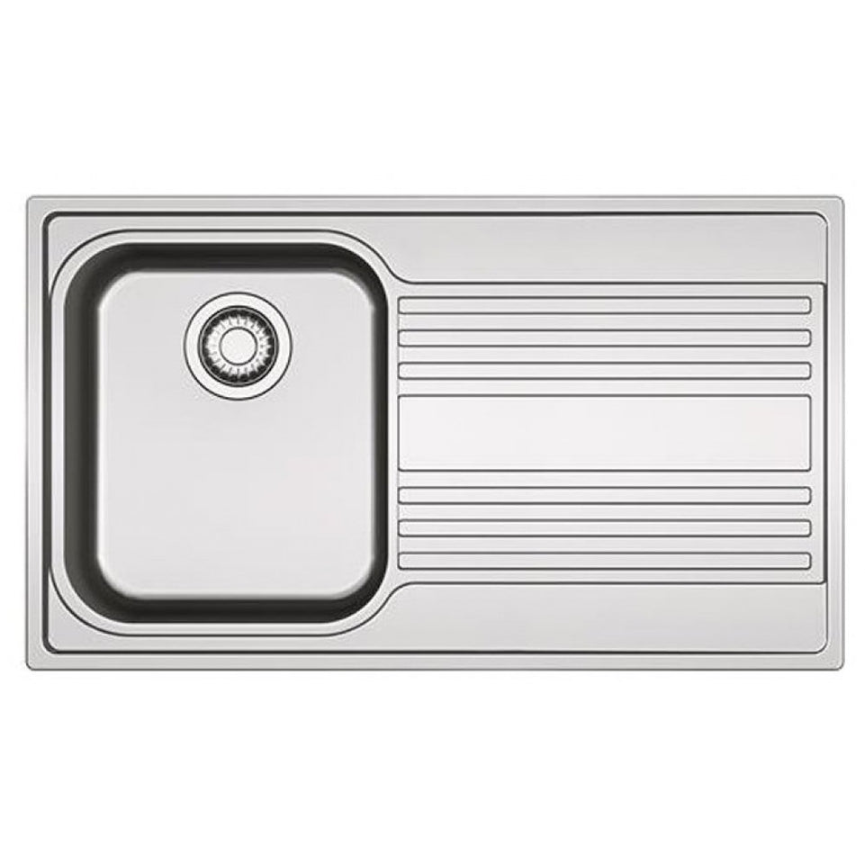 FRANKE LAVELLO 86CM 1VASCA C/GOCC.DX RAPID INOX SATINATOAttaccalaspina