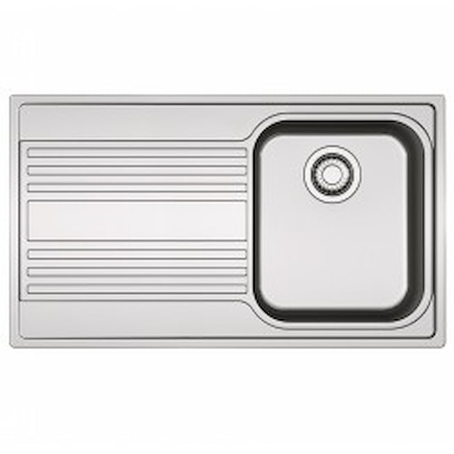 FRANKE LAVELLO 86CM 1VASCA C/GOCC.SX RAPID INOX SATINATOAttaccalaspina