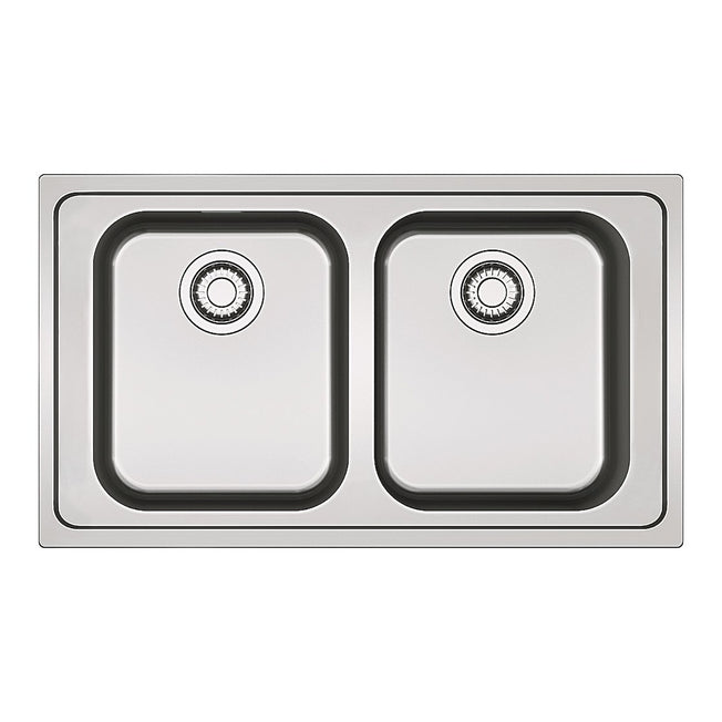 FRANKE LAVELLO 86CM 2VASCHE RAPID INOX SATINATOAttaccalaspina