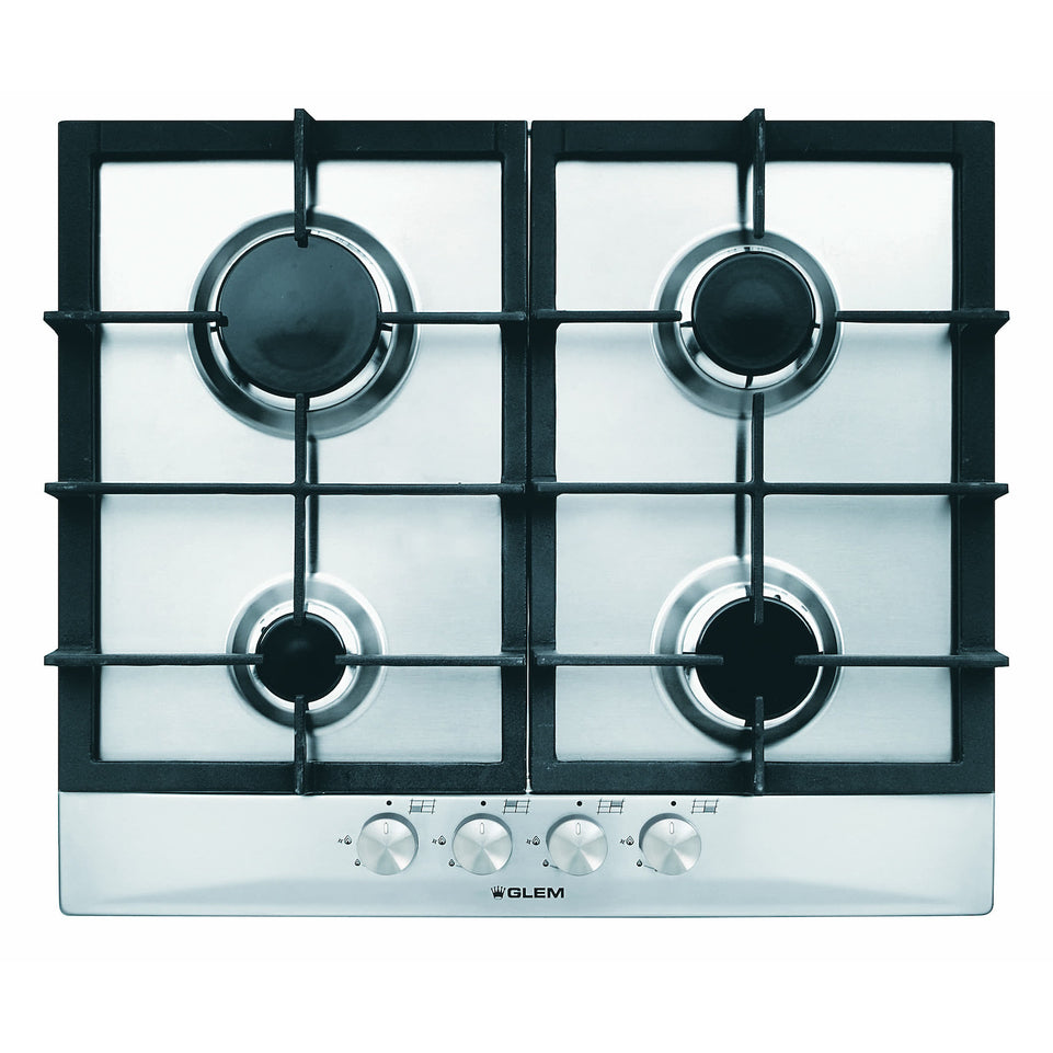 GLEM P.COTT.GAS 60CM 4F G.GHISA INOXAttaccalaspina