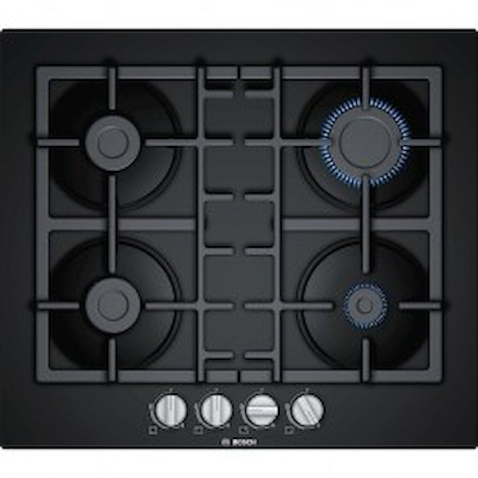 BOSCH P.COTT.GAS 60CM 4F G.GHISA VETRO NEROAttaccalaspina