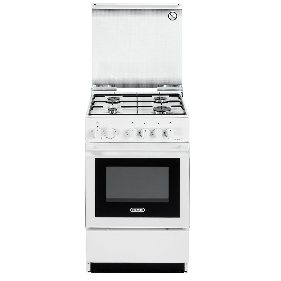 DE LONGHI CUCINA 50X50CM 4F/GAS F.ELETT. C/GRILL BIANCOAttaccalaspina