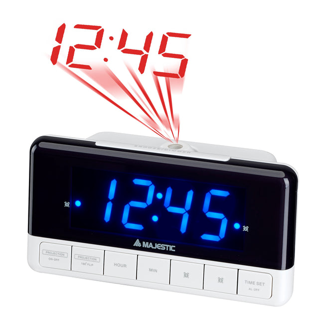MAJESTIC SVEGLIA DIGITALE 1.2" C/ALLARME BIANCOAttaccalaspina