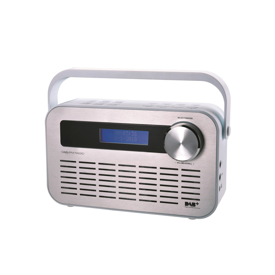 MAJESTIC RADIOSVEGLIA DAB+ PLL LCD 2ALLARMI AUX BIANCOAttaccalaspina