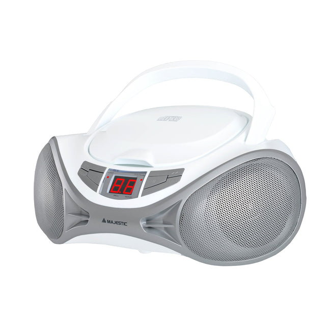MAJESTIC LETT.CD BOOM BOX AUX IN 111262 WHITE/SILVERAttaccalaspina