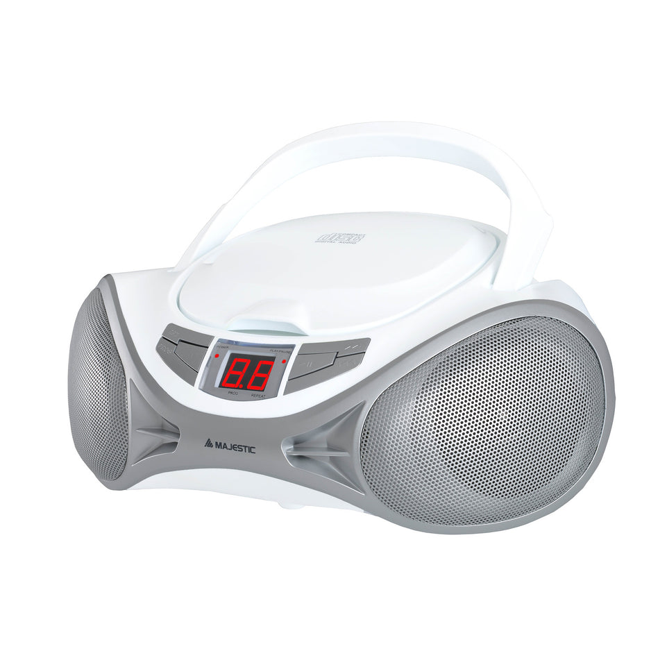MAJESTIC LETT.CD BOOM BOX AUX IN 111262 WHITE/SILVERAttaccalaspina