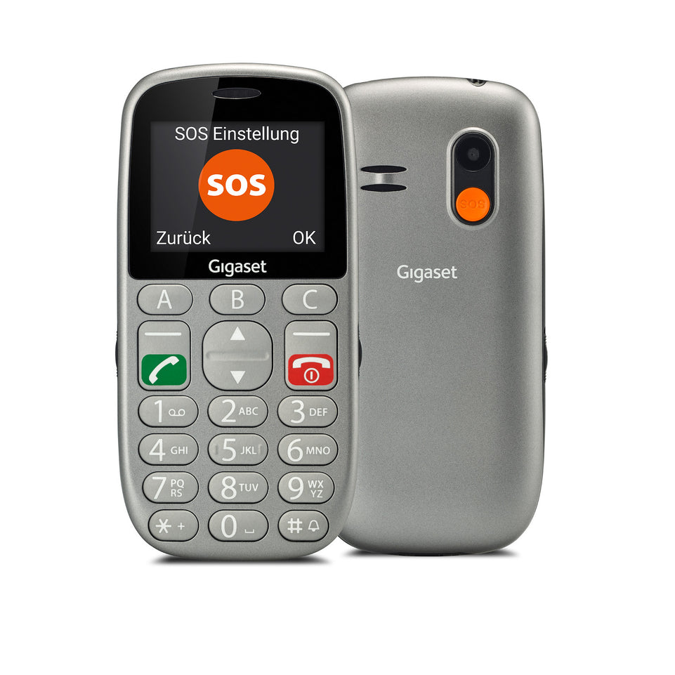 GIGASET CELL. SENIOR DB 2.2" DUALSIM BT 0.3MP SOS SILVERAttaccalaspina