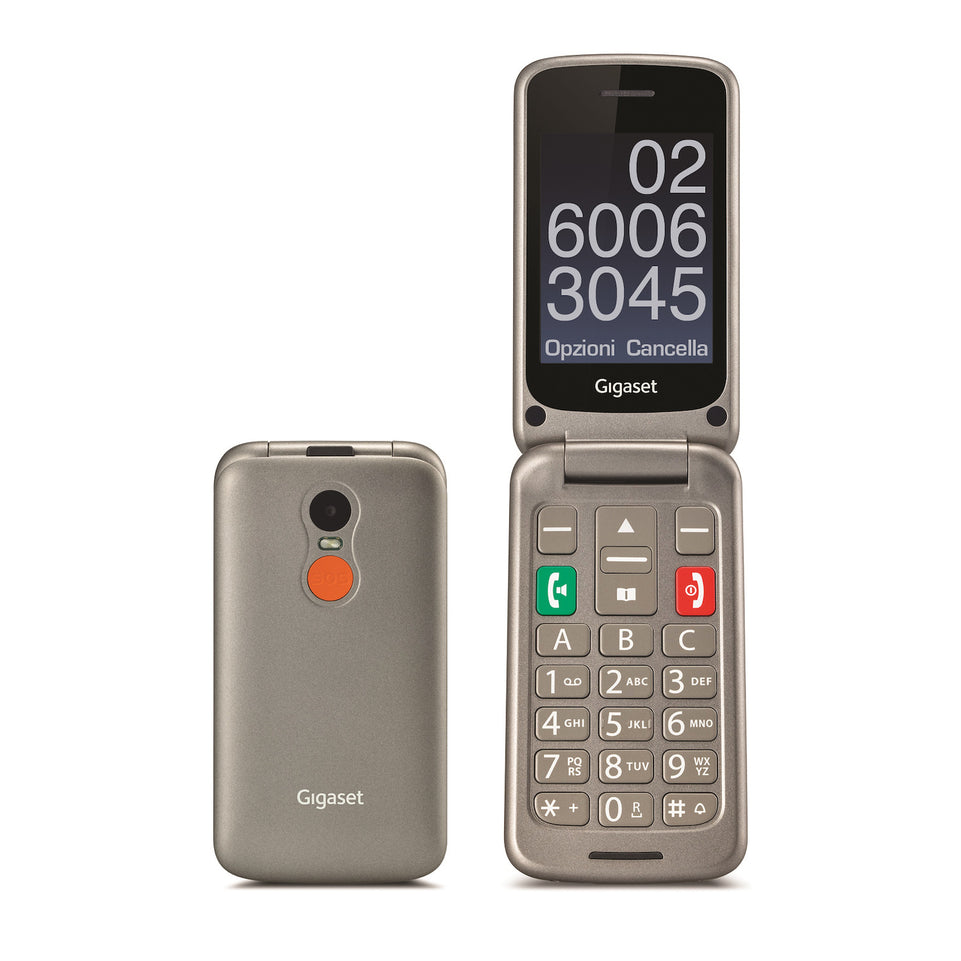 GIGASET CELL.SENIOR PHONE DB 2.8" DUALSIM BT 0.3MP SOS SLVAttaccalaspina