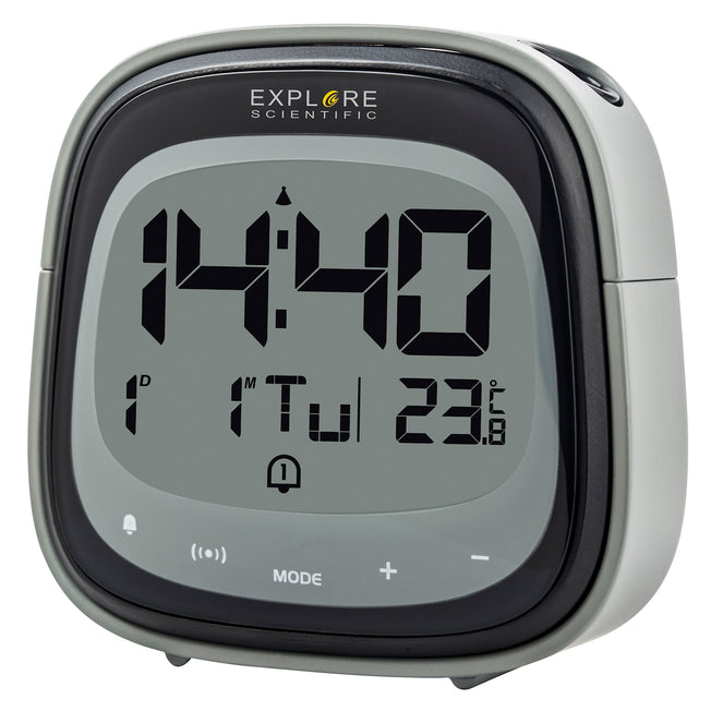 EXPLORE SCENTIFIC OROLOGIO C/PROIEZ.ORA/SVEGLIA/TEMP.INT. RETRO WHTAttaccalaspina