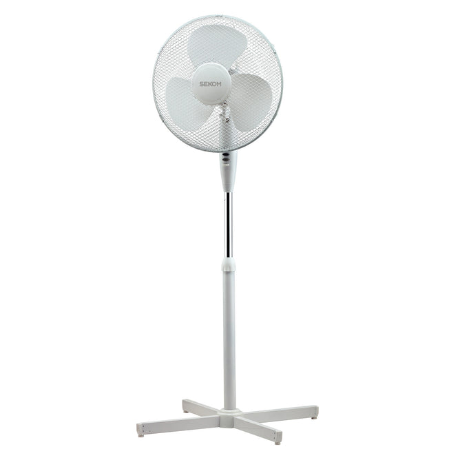 SEKOM VENTILATORE PIANTANA 50W 3VEL. PALA 40CM BIANCOAttaccalaspina