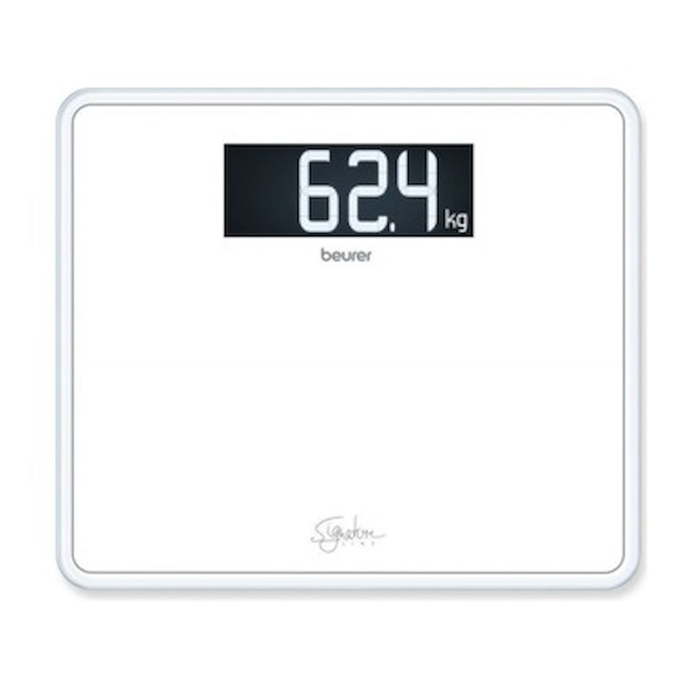 BEURER BILANCIA PERS.DIG. LED XXL 200KG/0.1KG VETRO BIANCAttaccalaspina