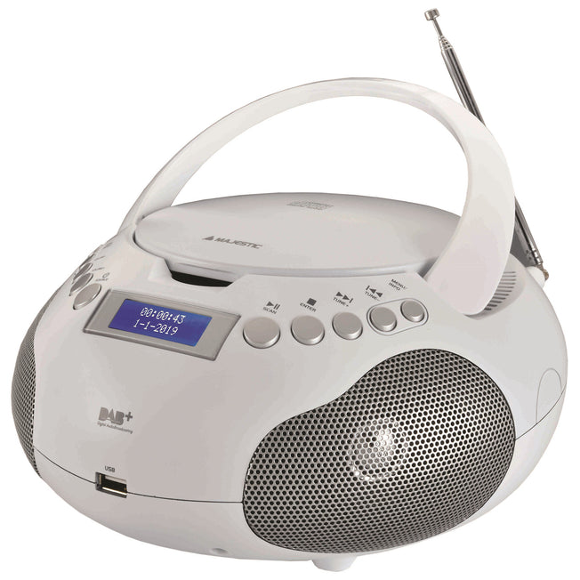 MAJESTIC RADIO C/CD MP3 INGRESSO DAB+ USB/AUX BIANCOAttaccalaspina