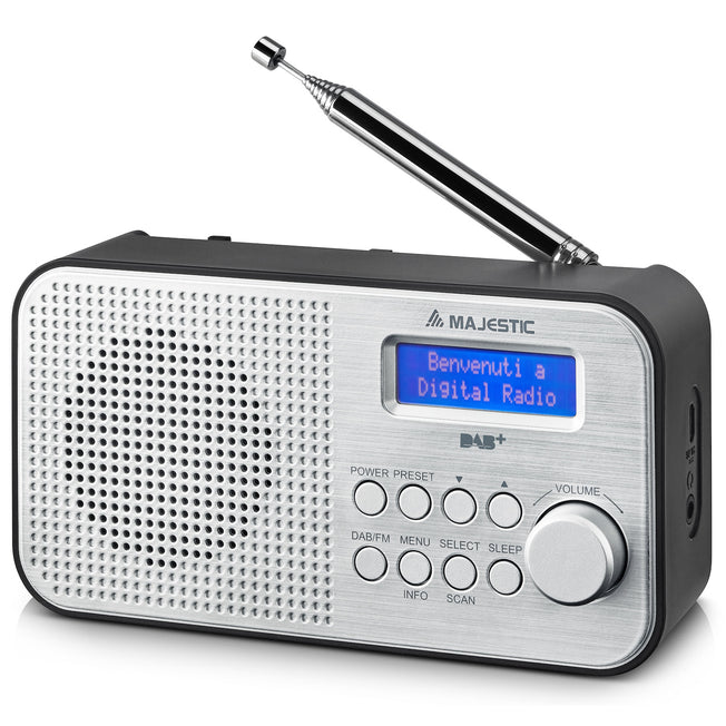 MAJESTIC RADIO PORTATILE DAB/DAB+ FM NEROAttaccalaspina