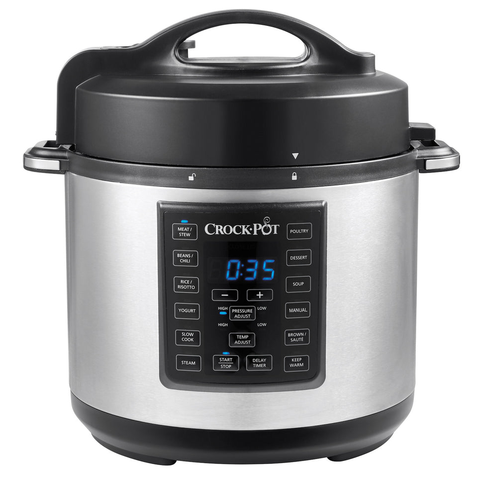 CROCKPOT PENTOLA MULTI-COOKER 5.6LT 6/8PORZ. 8FUNZ. INOXAttaccalaspina