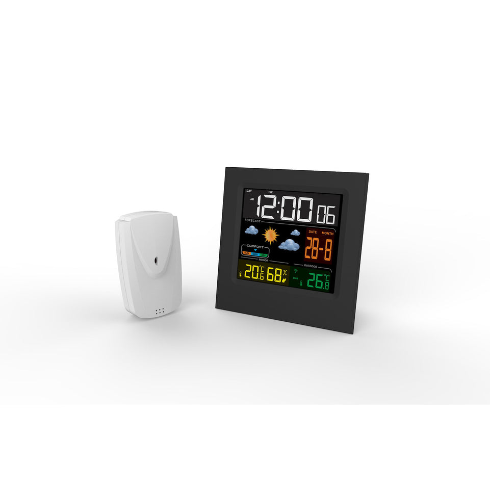 MAJESTIC SVEGLIA C/STAZ.METEO SENS.TEMPERATURA NEROAttaccalaspina