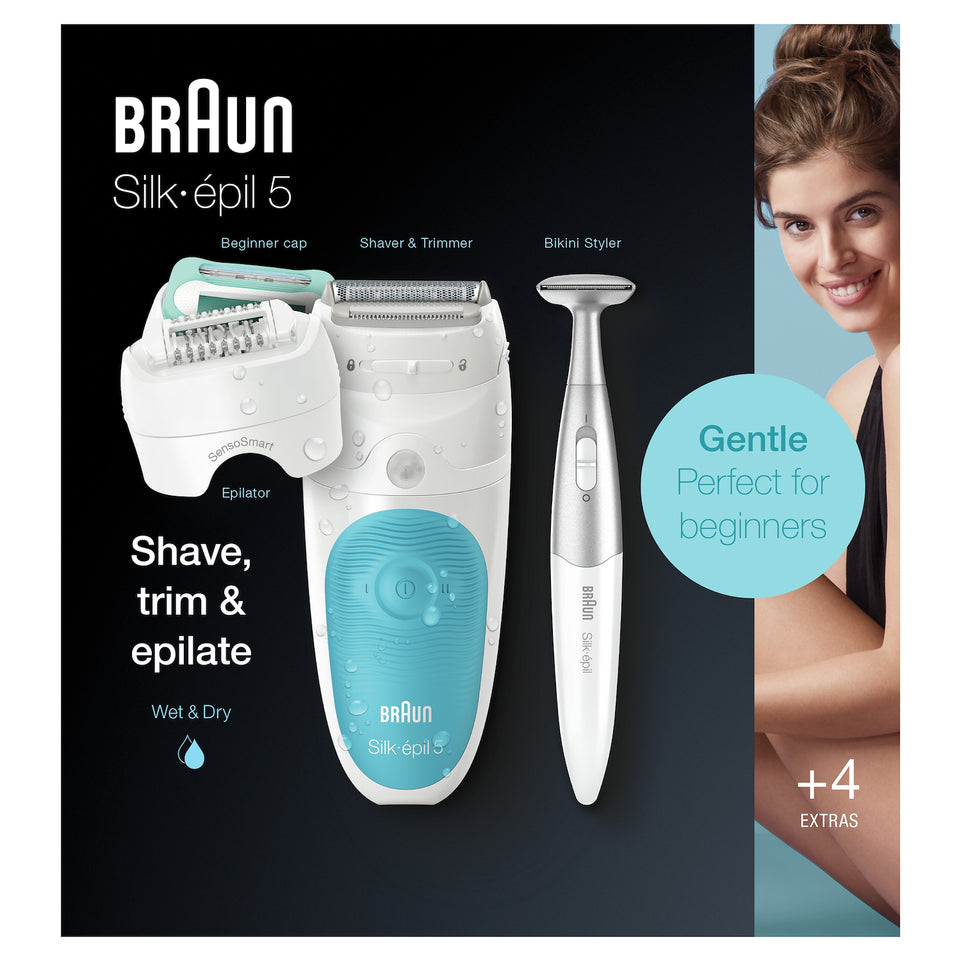 BRAUN EPILATORE W&D 28PINZE +TEST.RASOIO +RASOIO BIKINIAttaccalaspina