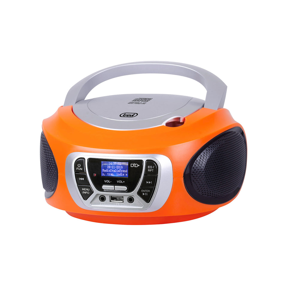 TREVI RADIO LETT.CD PORT.FM AUX/USB CMP 510 DAB ARANCIOAttaccalaspina