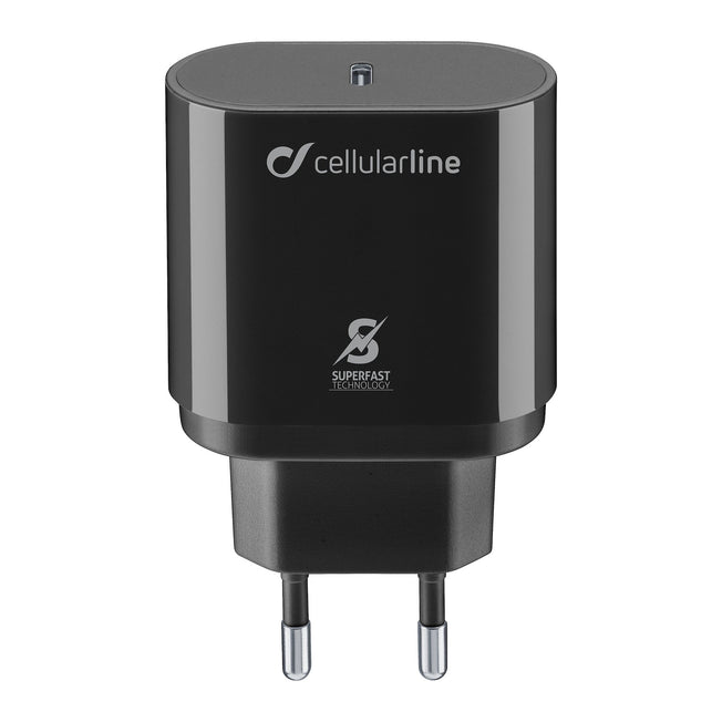CELLULAR LINE CARICABATTERIE RETE PER SAMSUNG USB-C 25W NEROAttaccalaspina