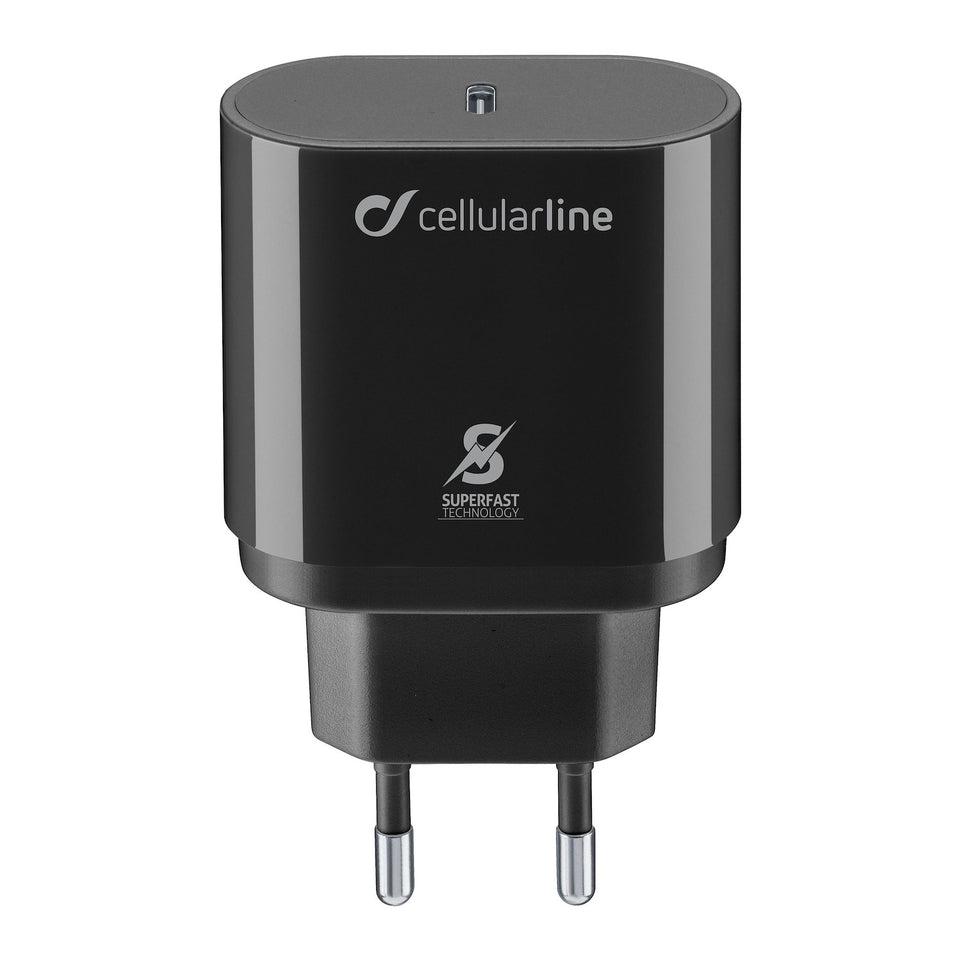 CELLULAR LINE CARICABATTERIE RETE PER SAMSUNG USB-C 25W NEROAttaccalaspina