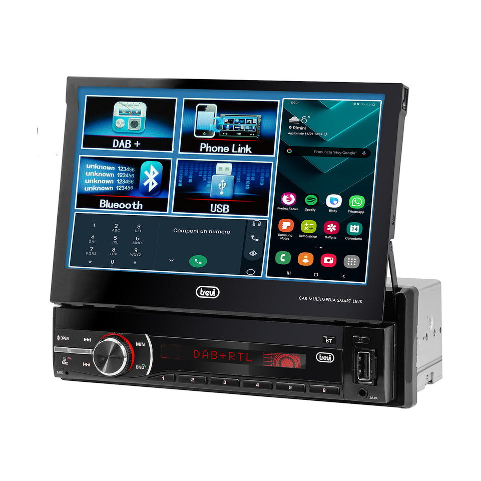 TREVI CAR MULTI. 7"TS DAB+ USB SD BT MDV 6380 DABAttaccalaspina