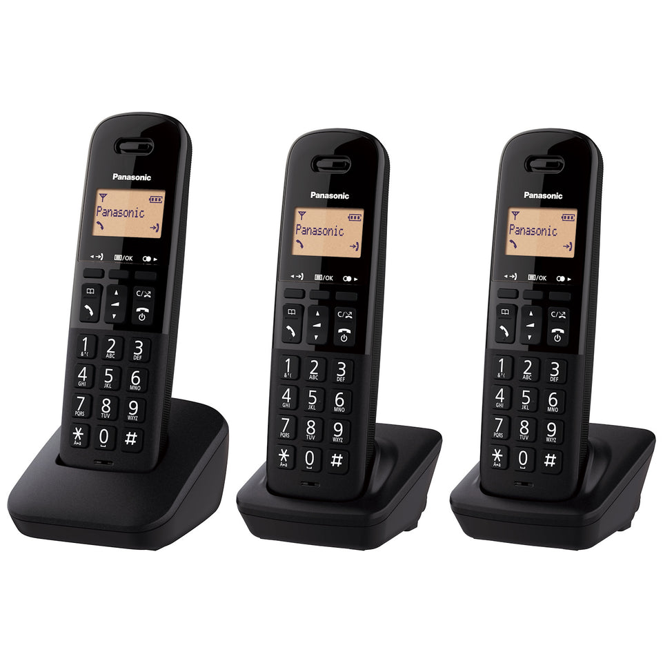 PANASONIC CORDLESS TRIO 1.4" MEM50NUM CALL BLOCK BLKAttaccalaspina