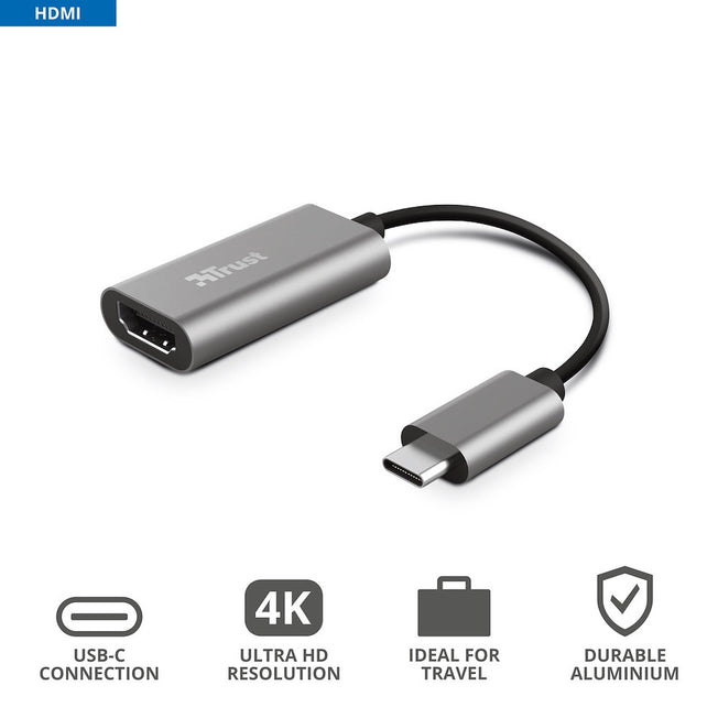 TRUST ADATTATORE USB-C/HDMIAttaccalaspina