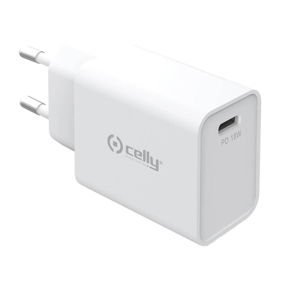 CELLY CARICABATT.RETE 1 USB-C 18W WHAttaccalaspina