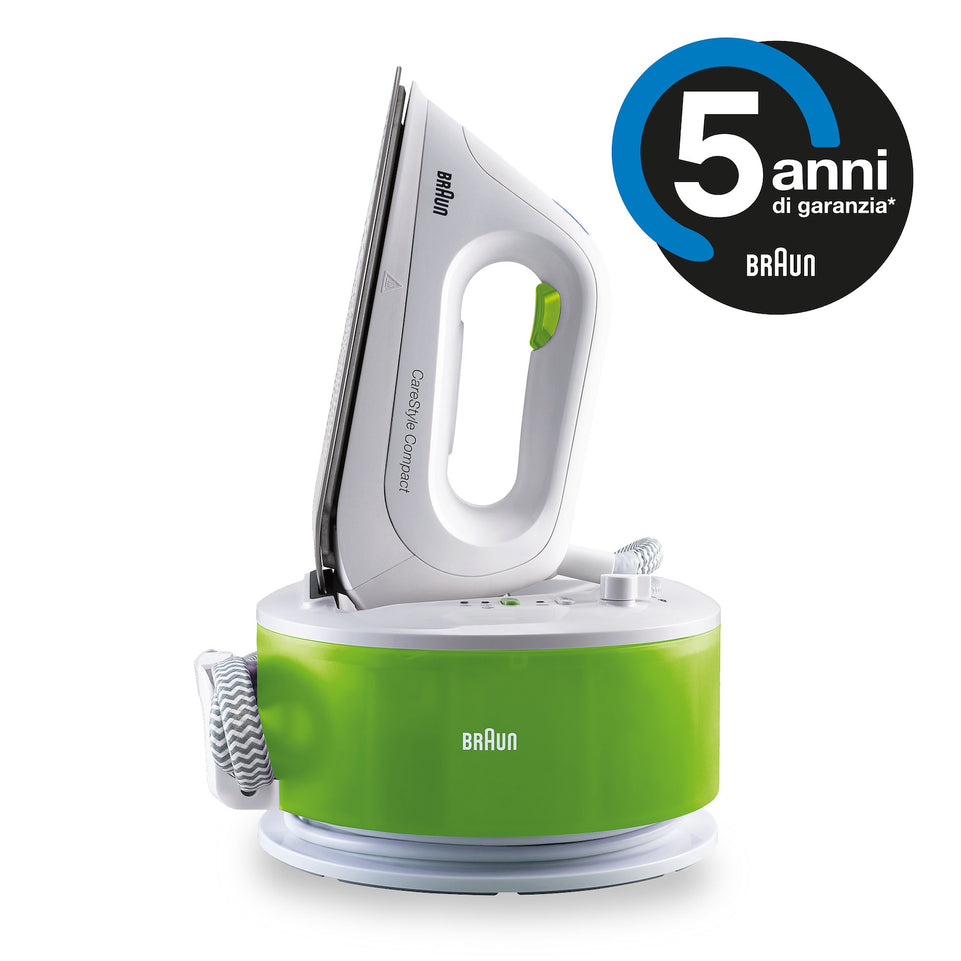 BRAUN FERRO CAR.CONTINUA 2200W 1.3LT PIAST.ELOXAL VERDEAttaccalaspina