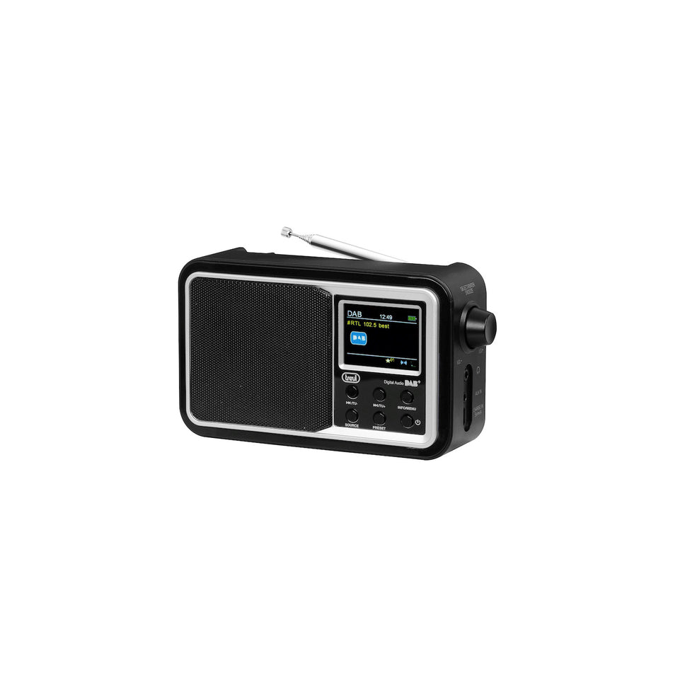 TREVI RADIO PORTATILE 2"LCD BT DAB 7F96 R NEROAttaccalaspina