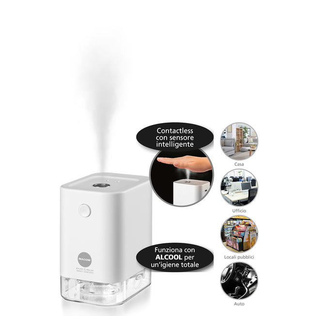 MACOM SANIFICATORE PER MANI CORDLESS RICARICABILE USBAttaccalaspina