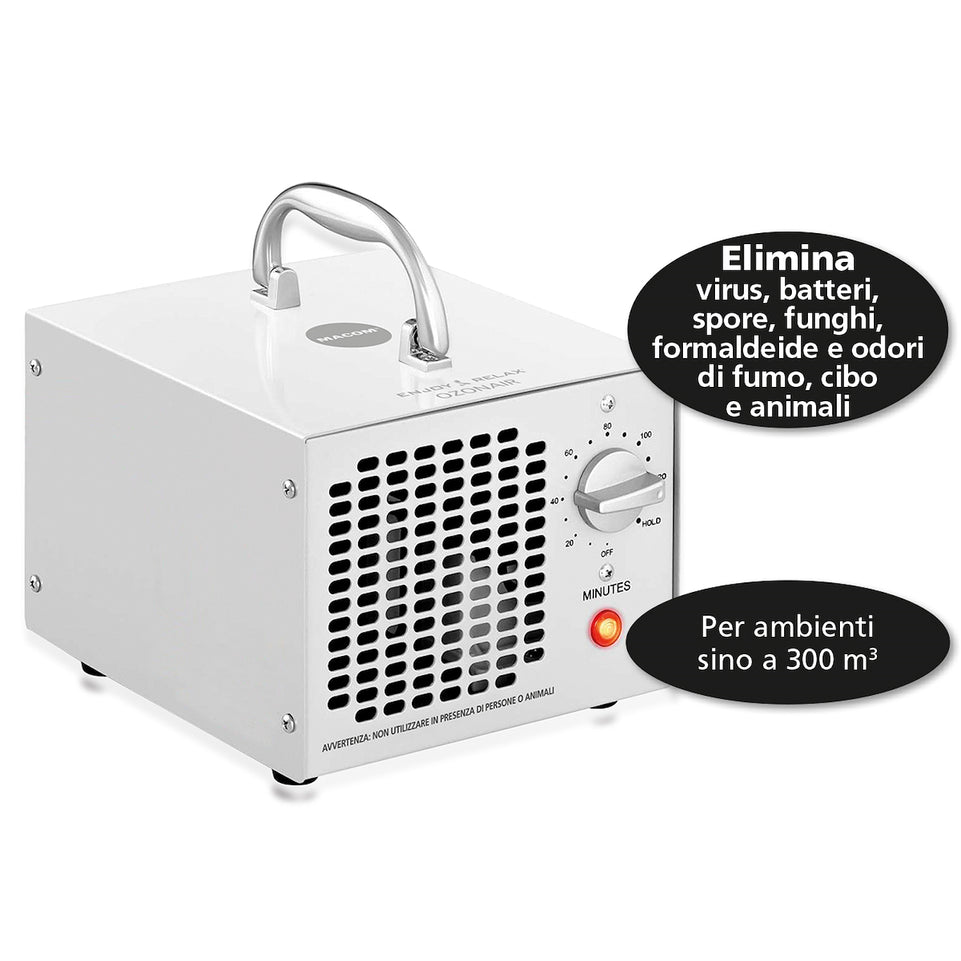 MACOM GENERATORE DI OZONO 65W BIANCOAttaccalaspina