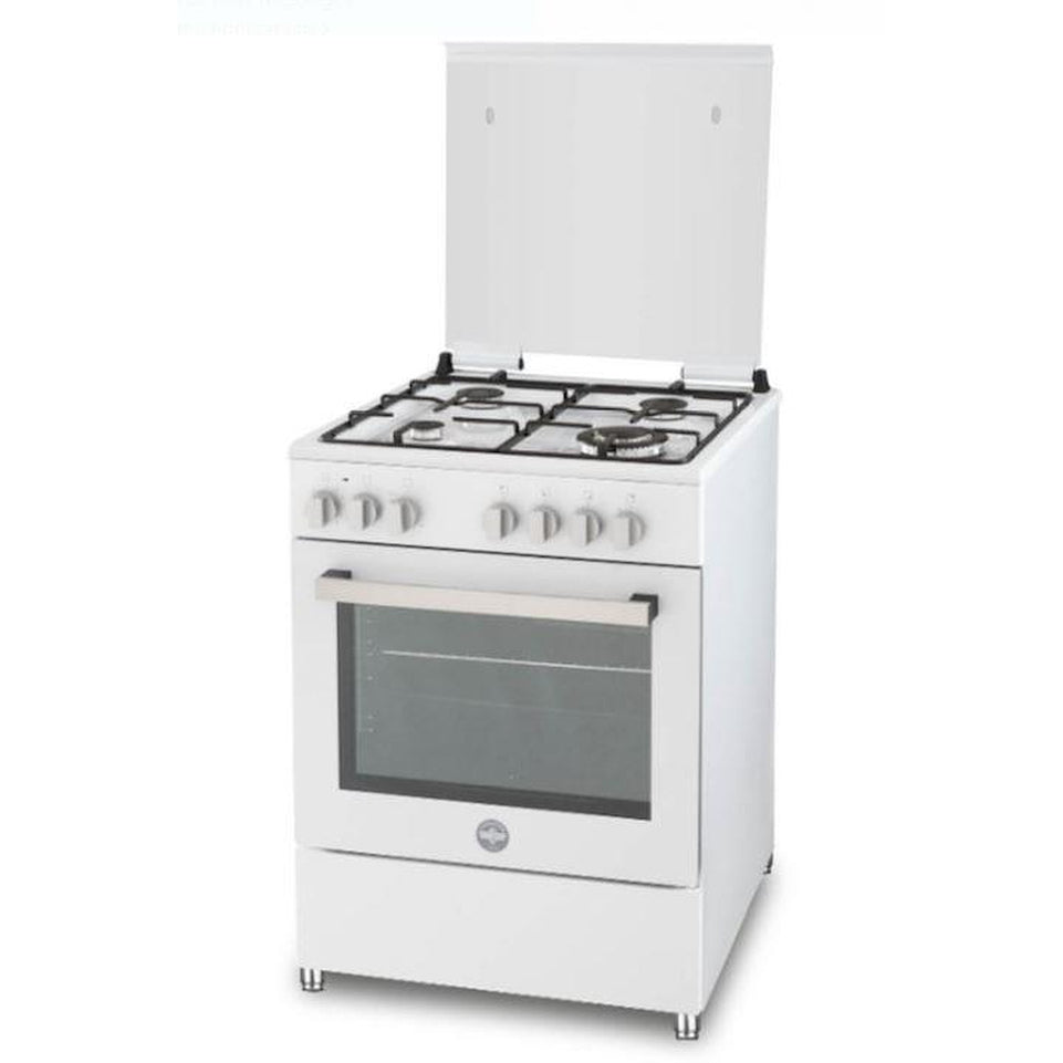 LA GERMANIA CUCINA 60CM 4F GAS F.GAS VENT. BIANCOAttaccalaspina