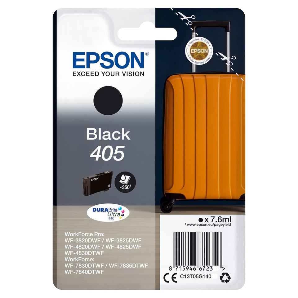 EPSON CART.INK-JET VALIGIA DURABRITE ULTRA 405 NEROAttaccalaspina