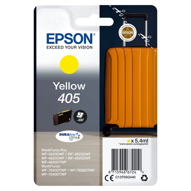EPSON CART.INK-JET VALIGIA DURABRITE ULTRA 405 GIALLOAttaccalaspina