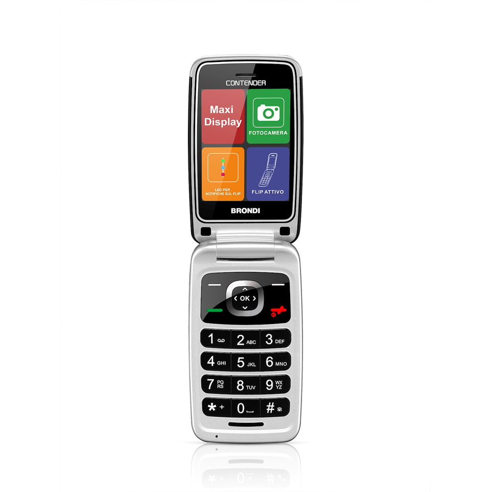 BRONDI CELL. 3"TFT FLIP DUALSIM BT BLACKAttaccalaspina