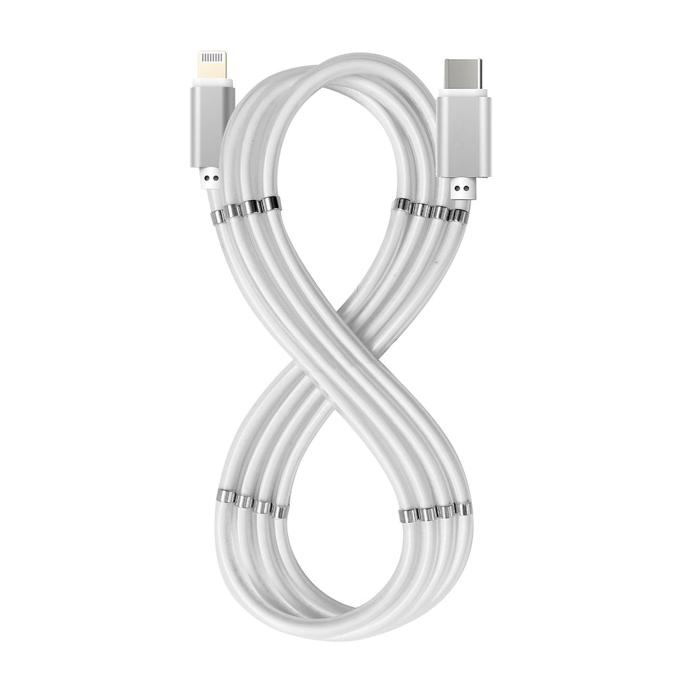 CELLY CAVO USB-C LIGHTNING MAGNET BIANCOAttaccalaspina