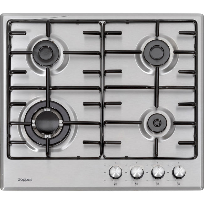 ZOPPAS P.COTT.GAS 60CM 3F+TRIPLA CORONA SUPP.SMALTAT.INOXAttaccalaspina