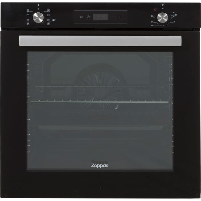 ZOPPAS FORNO 60CM 80LT MULTI.CL.A VENTIL.KITPIZZA BK/INOXAttaccalaspina