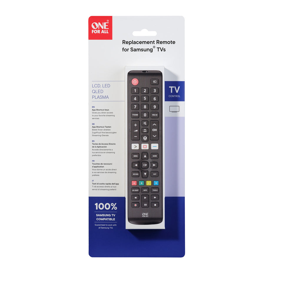ONE FOR ALL TELECOMANDO RICAMBIO PER TV SAMSUNGAttaccalaspina